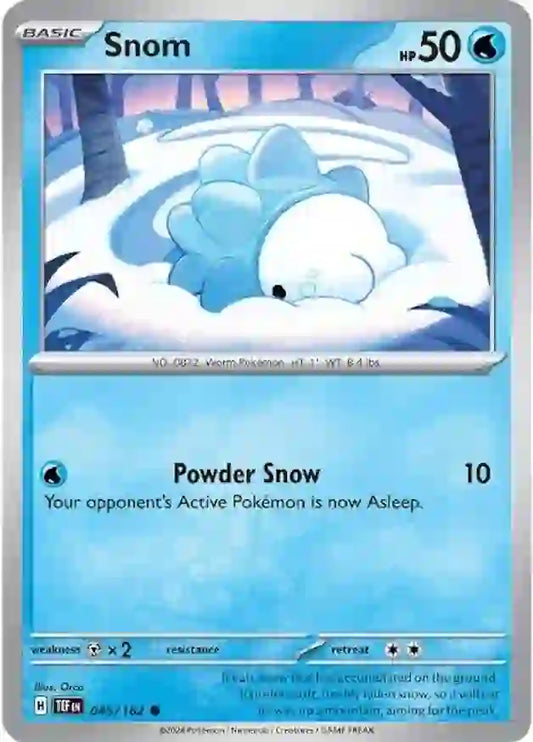 045/162 Snom Scarlet & Violet Temporal Forces Pokémon Card