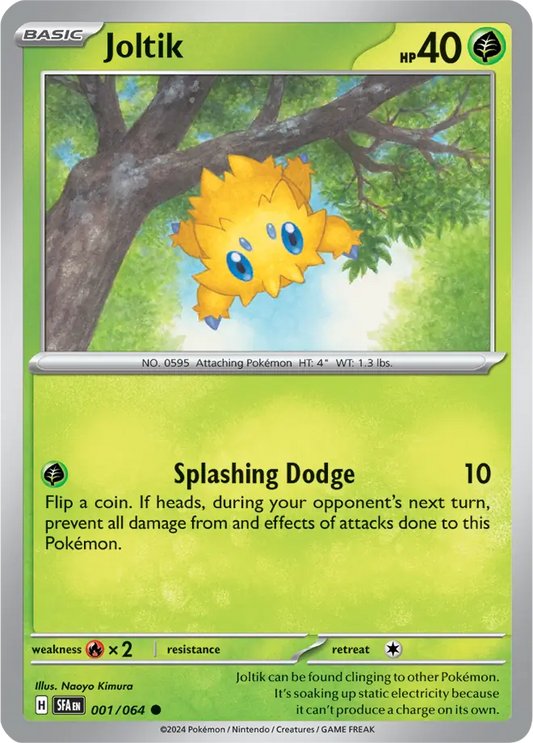 001/064 Joltik Shrouded Fable Pokémon Card