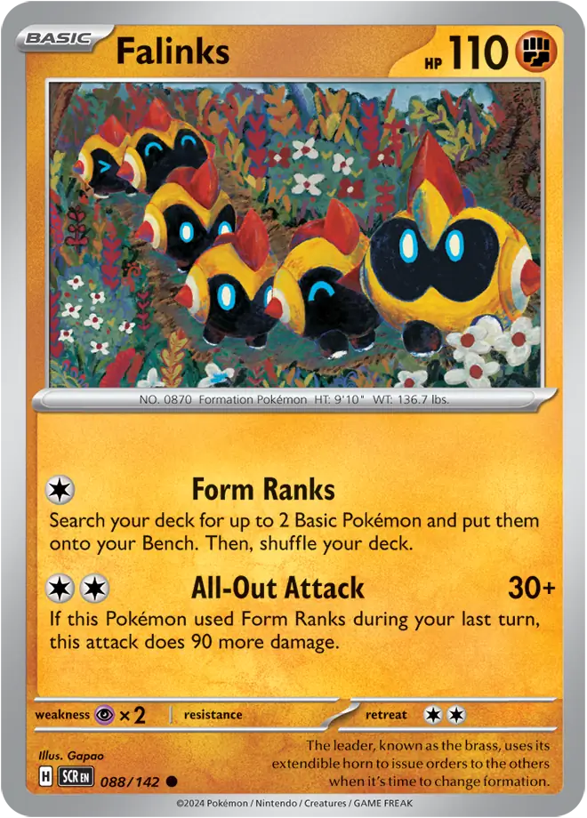 088/142 Falinks Stellar Crown Pokémon Card