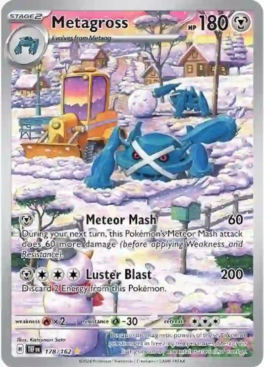 178/162 Metagross Scarlet & Violet Temporal Forces Pokémon Card