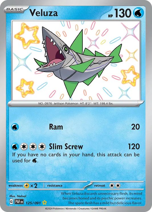 125/091 Veluza Paldean Fates Pokémon Card
