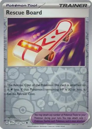 159/162 Rescue Board Reverse Holo Temporal Forces Pokémon Card