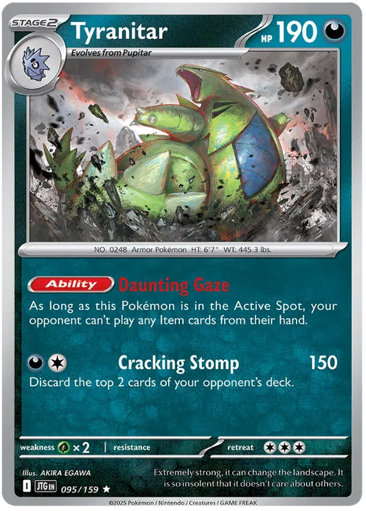 095/159 Tyranitar Journey Together Pokémon Card