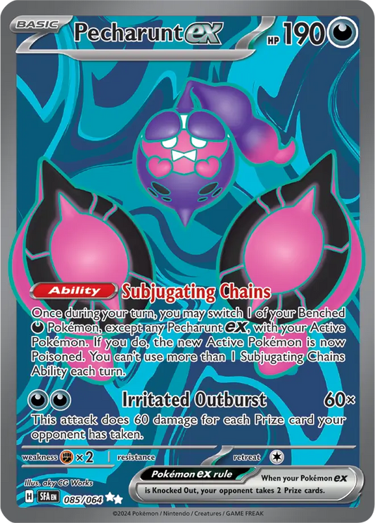 085/064 Pecharunt ex Shrouded Fable Pokémon Card