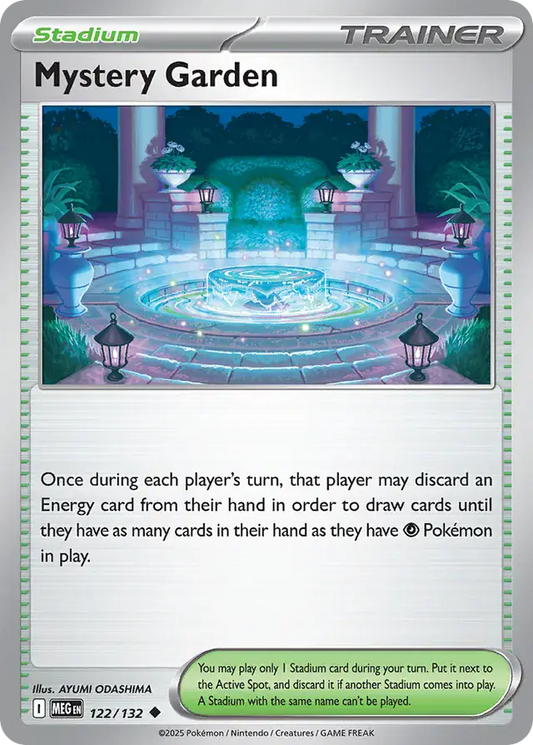 122/132 Mystery Garden Mega Evolution Pokémon Card