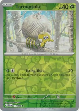 017/198 Tarountula Reverse Holo Scarlet & Violet Base Set Pokémon Card