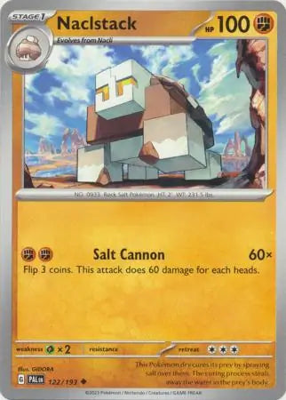 122/193 Naclstack Paldea Evolved Pokémon Card