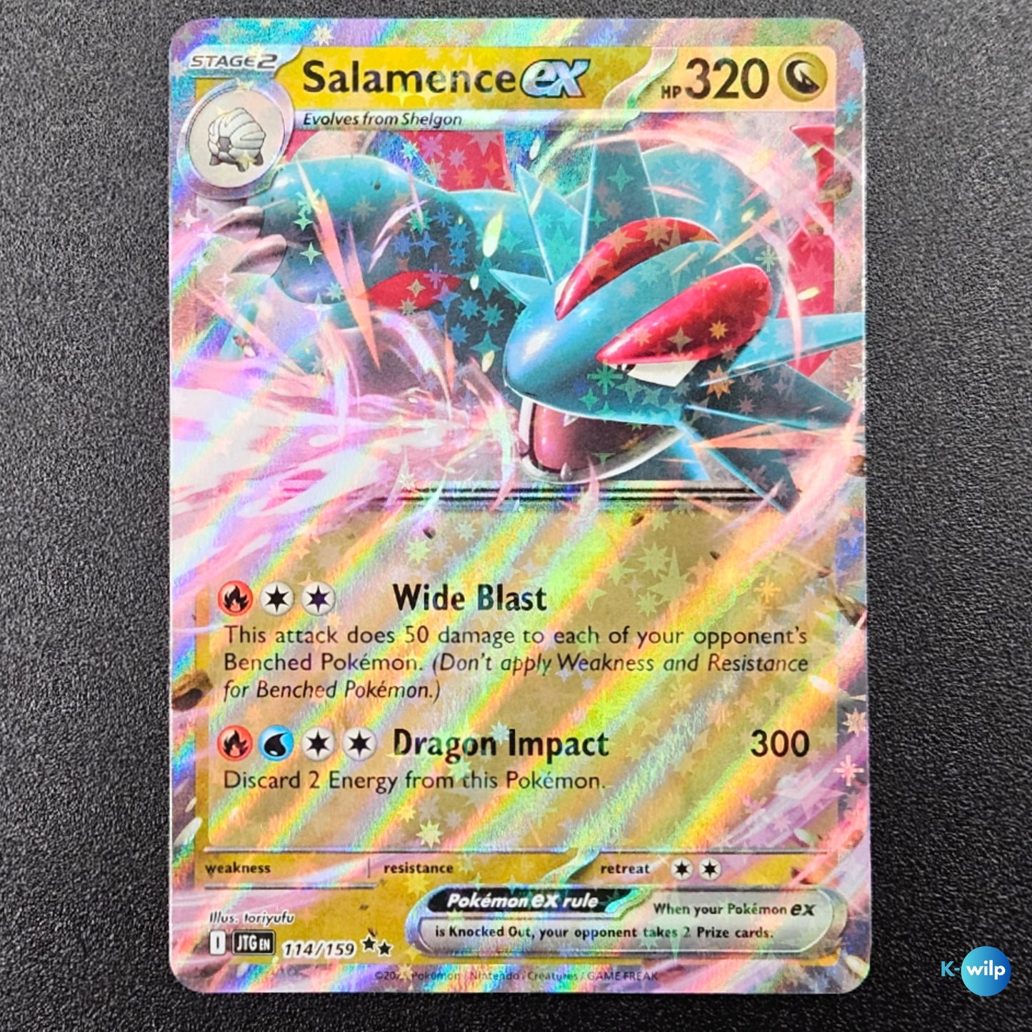 Salamence ex 114/159 Journey Together English Pokémon Trading Card