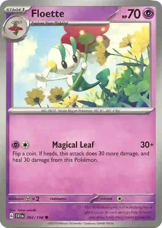 092/198 Floette Scarlet & Violet Base Set Pokémon Card