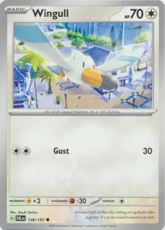 158/193 Wingull Paldea Evolved Pokémon Card
