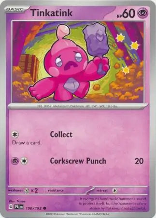 100/193 Tinkatink Paldea Evolved Pokémon Card