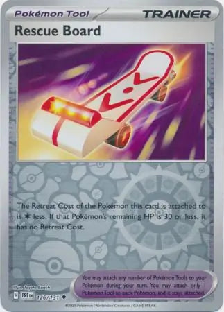 126/131 Rescue Board Reverse Holo Prismatic Evolutions Pokémon Card
