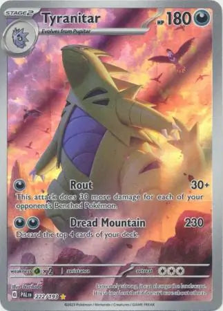 222/193 Tyranitar Paldea Evolved Pokémon Card