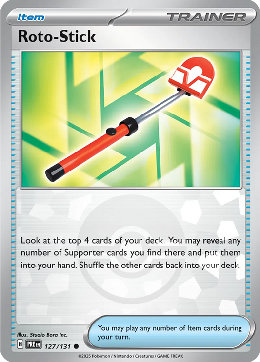 127/131 Roto-Stick Poke Ball Holo Prismatic Evolutions Pokémon Card