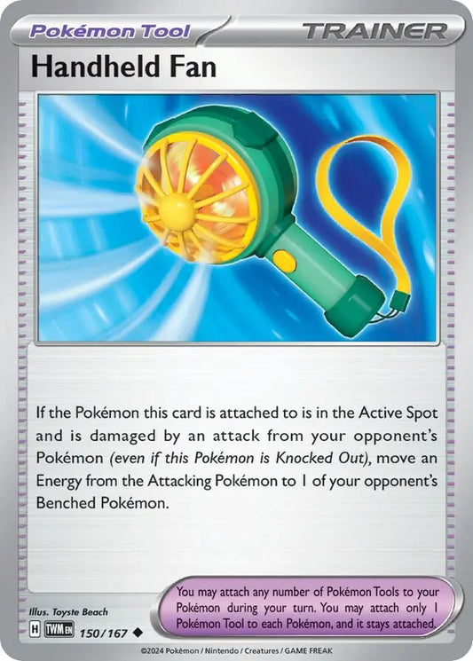 150/167 Handheld Fan Twilight Masquerade Pokémon Card
