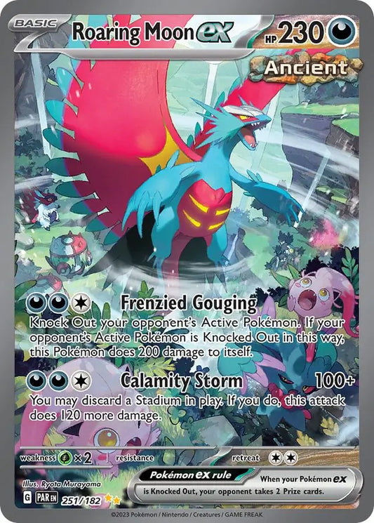 251/182 Roaring Moon ex Paradox Rift Pokémon Card