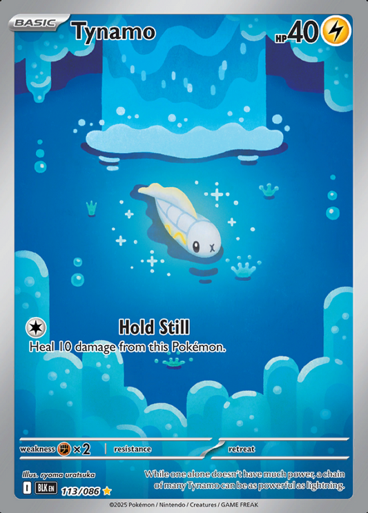 113/086 Tynamo Illustration Rare Black Bolt Pokémon Card