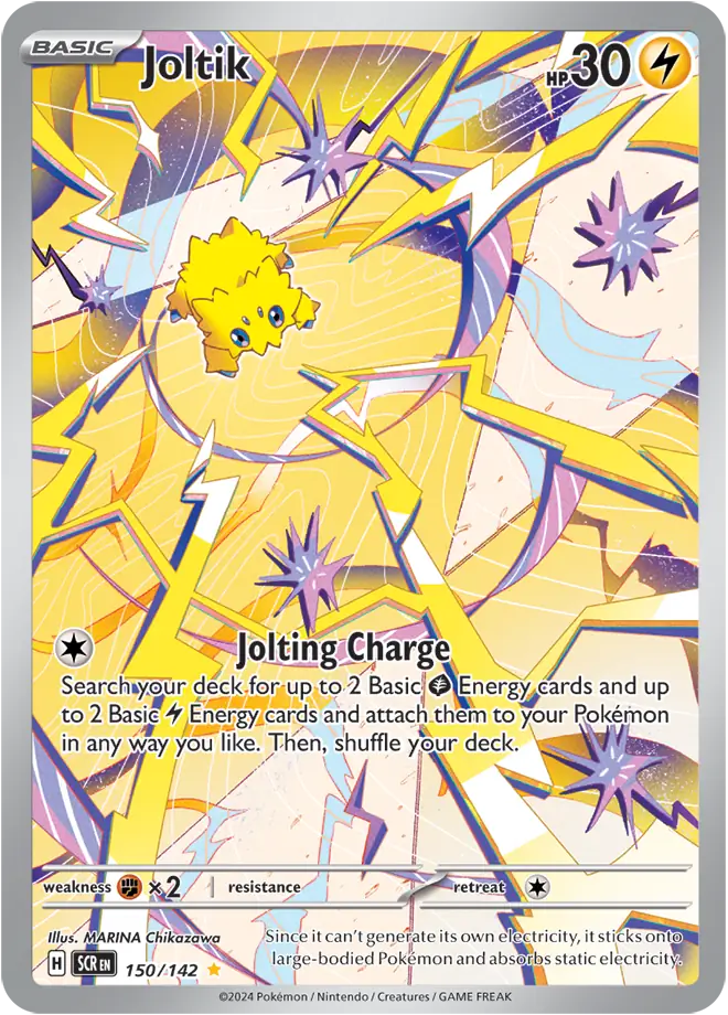150/142 Joltik Stellar Crown Pokémon Card