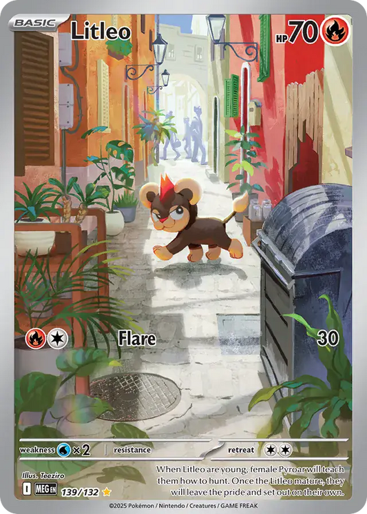 139/132 Litleo Mega Evolution Pokémon Card
