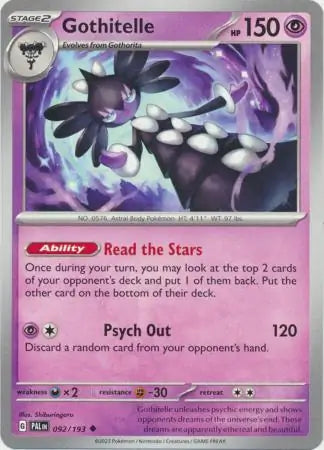 092/193 Gothitelle Paldea Evolved Pokémon Card