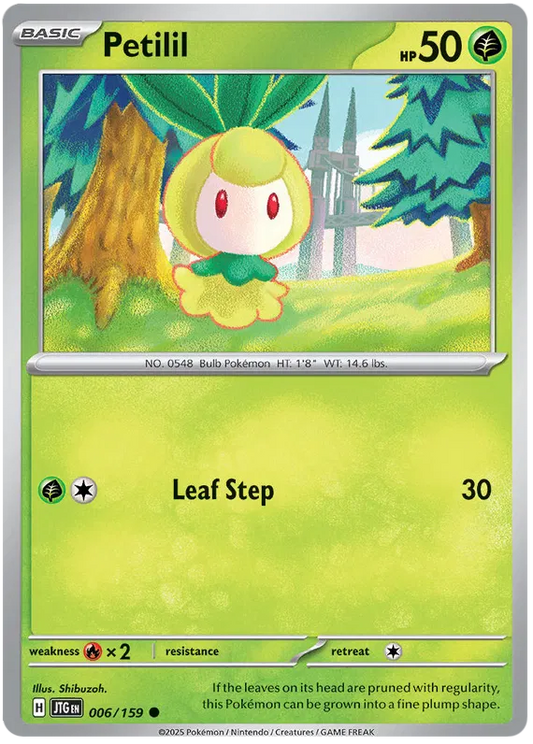 006/159 Petilil Journey Together Pokémon Card