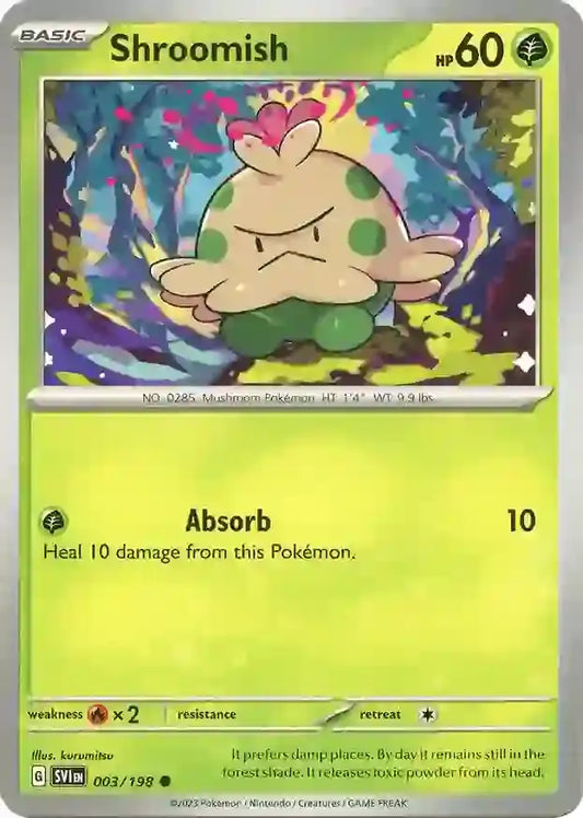 003/198 Shroomish Scarlet & Violet Base Set Pokémon Card