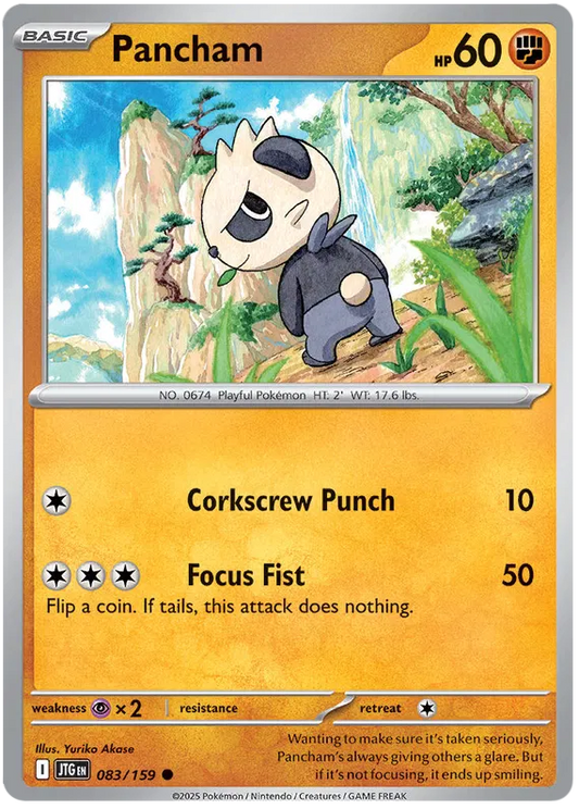 083/159 Pancham Journey Together Pokémon Card