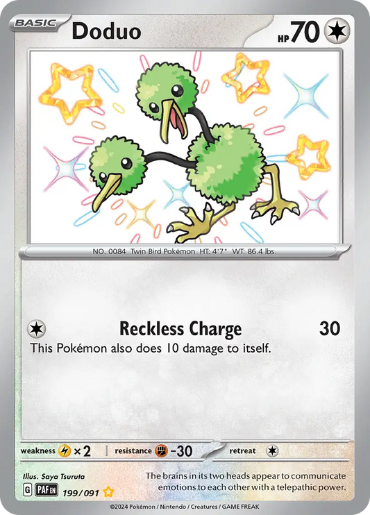 199/091 Doduo Paldean Fates Pokémon Card