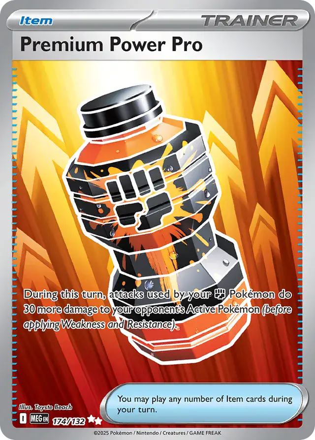 174/132 Premium Power Pro Mega Evolution Pokémon Card