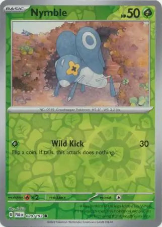 020/193 Nymble Reverse Holo Paldea Evolved Pokémon Card