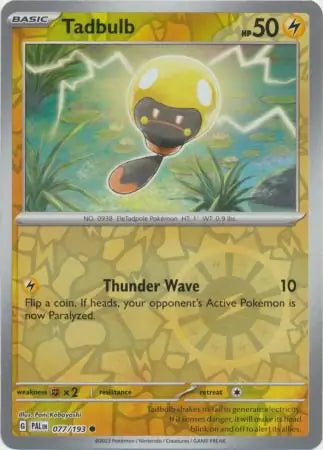 077/193 Tadbulb Reverse Holo Paldea Evolved Pokémon Card