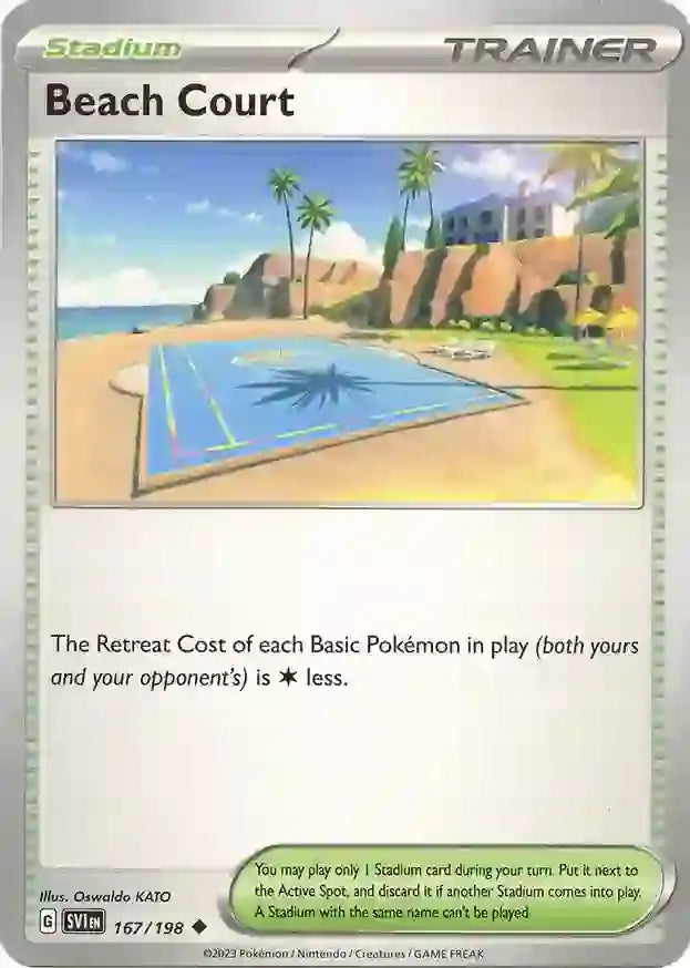 167/198 Beach Court Scarlet & Violet Base Set Pokémon Card