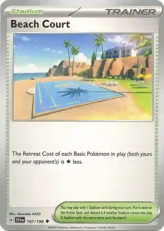 167/198 Beach Court Scarlet & Violet Base Set Pokémon Card