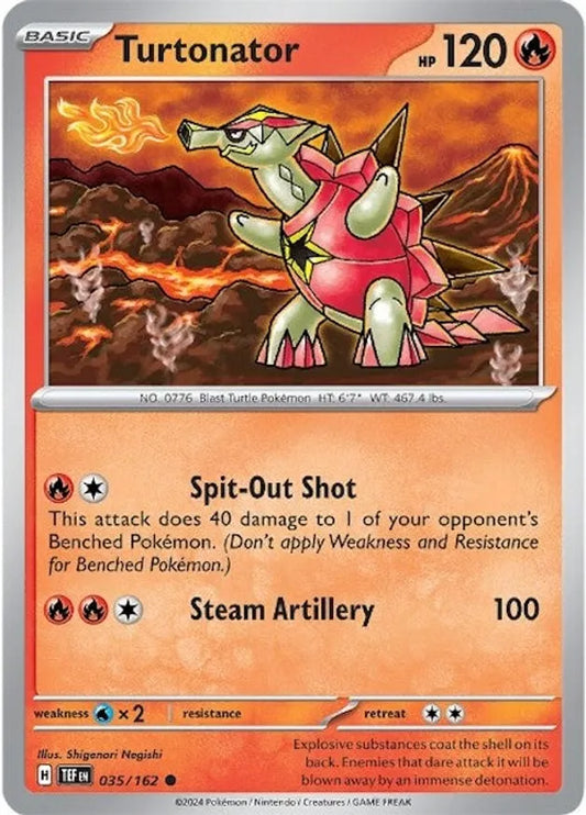 035/162 Turtonator Scarlet & Violet Temporal Forces Pokémon Card