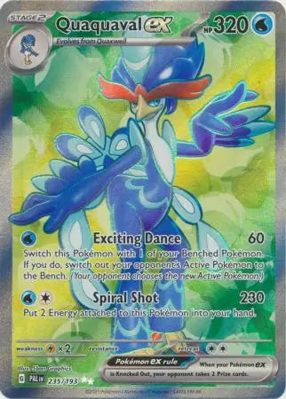 235/193 Quaquaval ex Paldea Evolved Pokémon Card