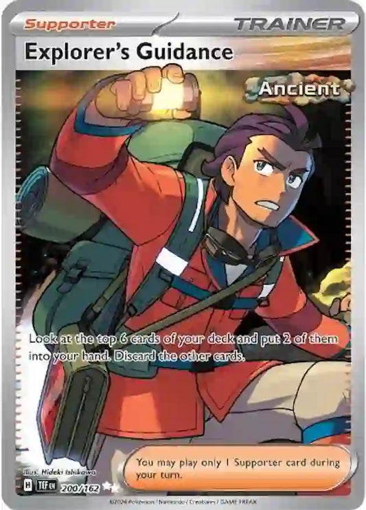 200/162 Explorer's Guidance Scarlet & Violet Temporal Forces Pokémon Card