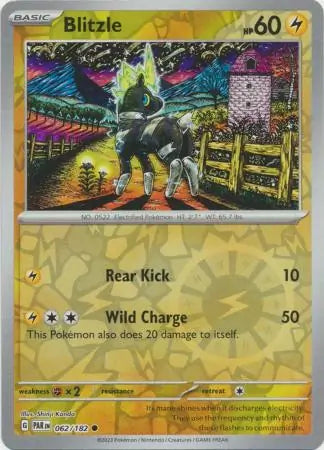 062/182 Blitzle Reverse Holo Paradox Rift Pokémon Card