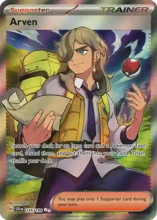 235/198 Arven Scarlet & Violet Base Set Pokémon Card