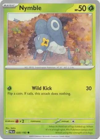 020/193 Nymble Paldea Evolved Pokémon Card