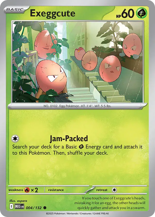 004/132 Exeggcute Mega Evolution Pokémon Card