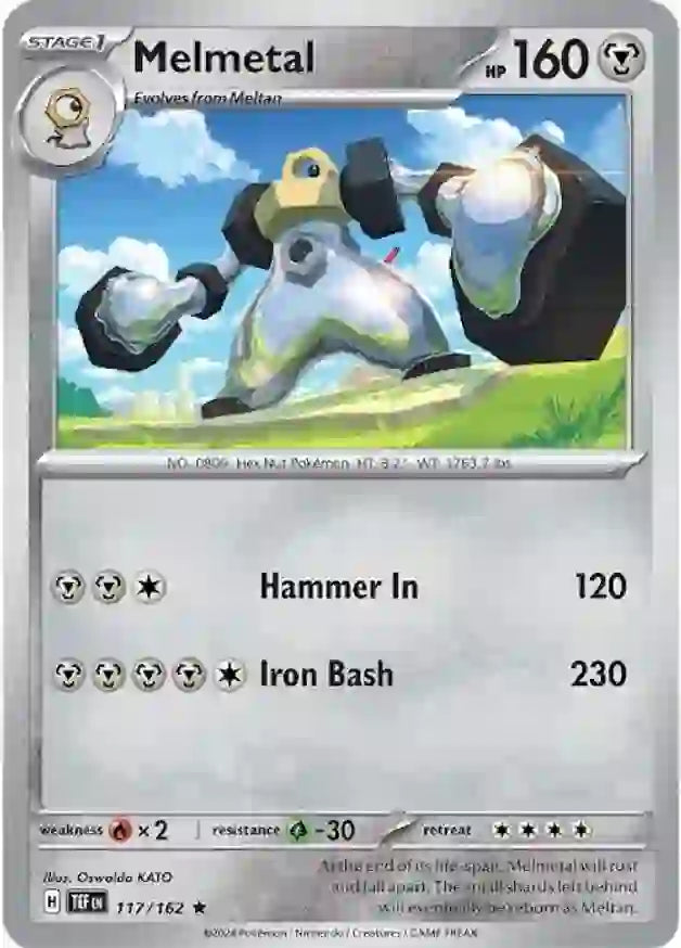 117/162 Melmetal Scarlet & Violet Temporal Forces Pokémon Card