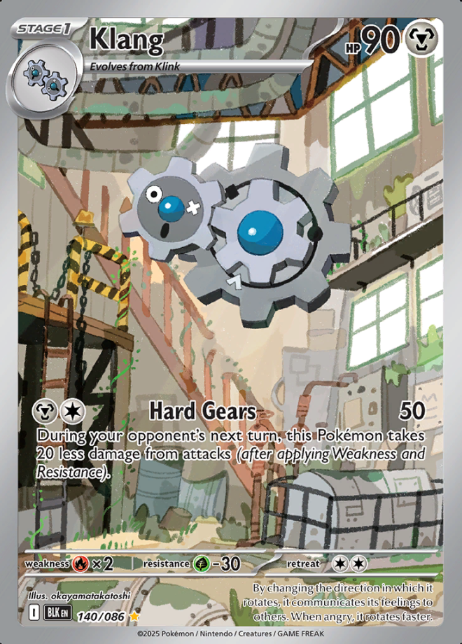 140/086 Klang Illustration Rare Black Bolt Pokémon Card
