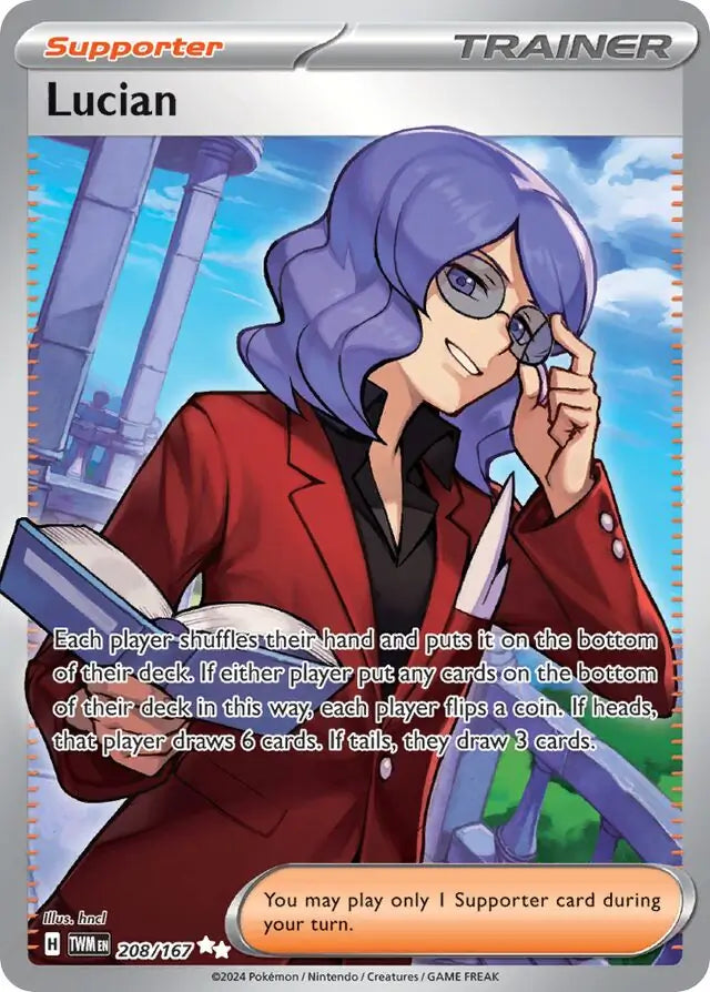 208/167 Lucian Twilight Masquerade Pokémon Card
