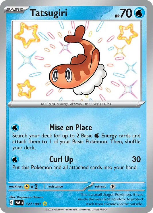 127/091 Tatsugiri Paldean Fates Pokémon Card