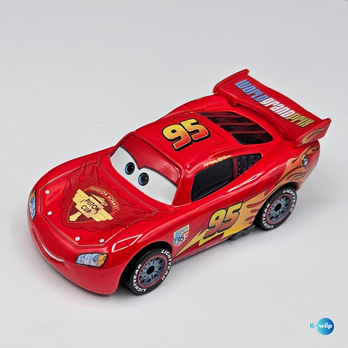 Lightning Mcqueen With Racing Wheels Disney Pixar Cars 1:55 Scale Mattel (Loose)