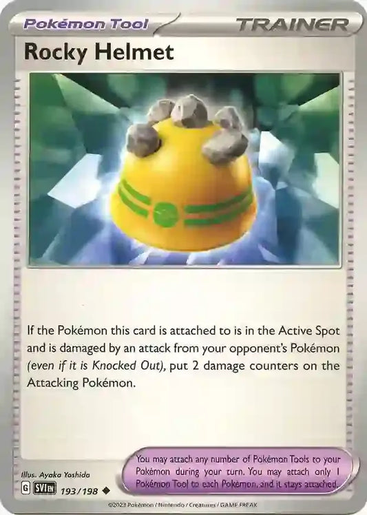 193/198 Rocky Helmet Scarlet & Violet Base Set Pokémon Card