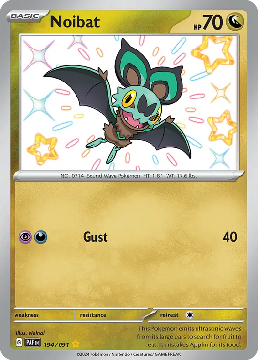 194/091 Noibat Paldean Fates Pokémon Card