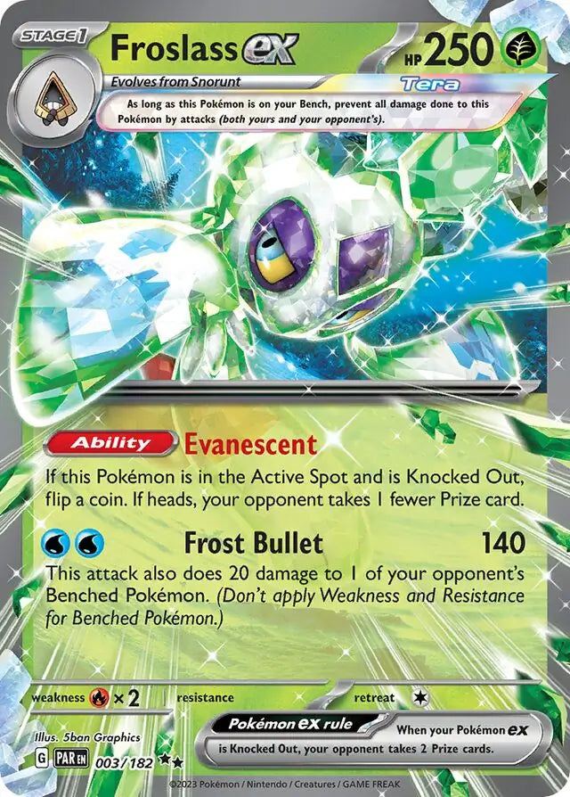 003/182 Froslass ex Paradox Rift Pokémon Card