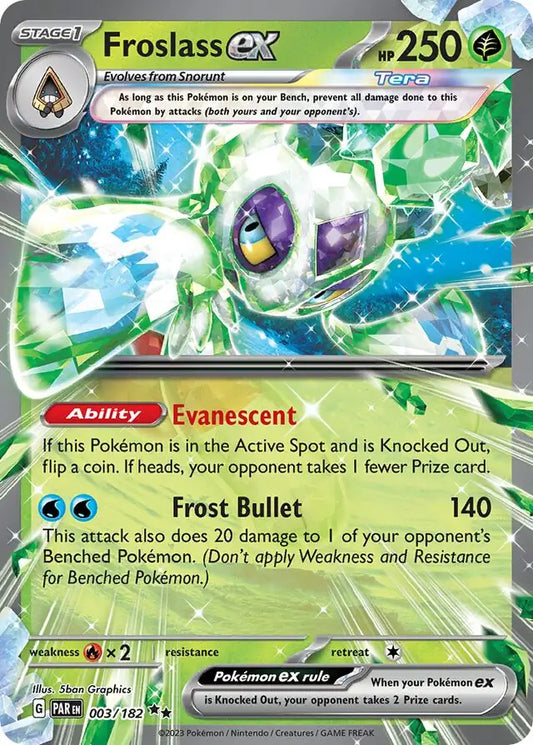 003/182 Froslass ex Paradox Rift Pokémon Card