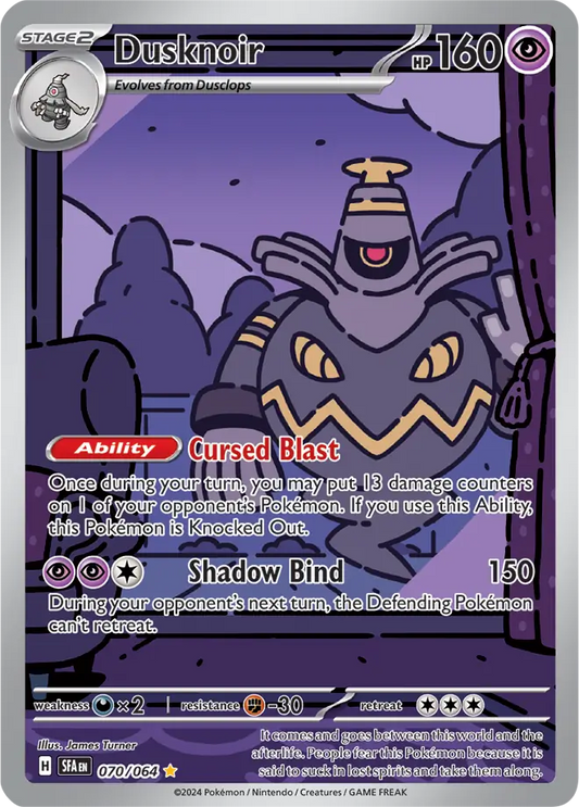070/064 Dusknoir Shrouded Fable Pokémon Card